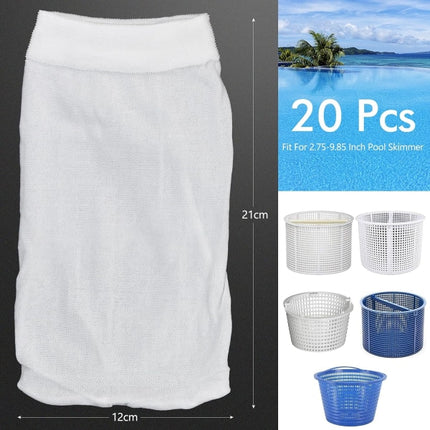 20 pcs Pool Skimmer Socks Pool Filter Sock for.
