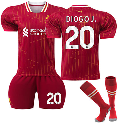 Diogo Jota Liverpool No. 20 Football Shirt With Socks for Kids Adult 25 home 25 home L