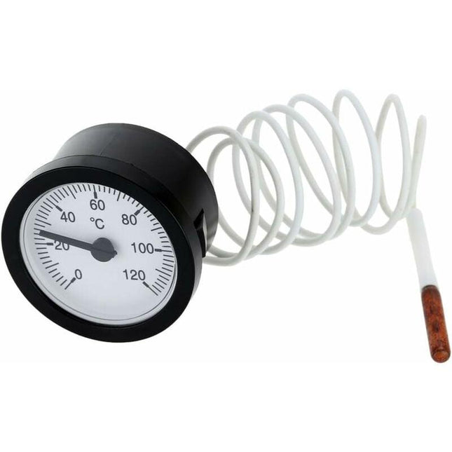 Dial Thermometer Capillary Temperature Gauge with 1m Sensor 0-120°C for Measuring Liquid Water.