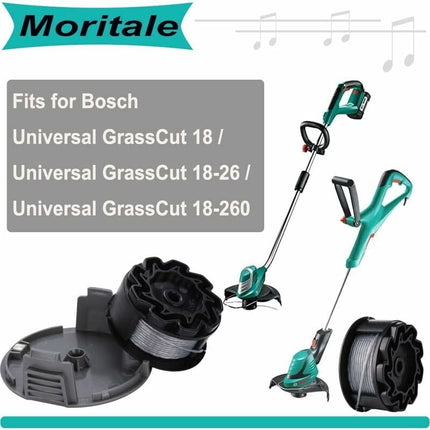 2-pack UniversalGrassCut Trimmer Line for BOSCH 18-26 18-260, Compatible with F016800570, Includes Guard.