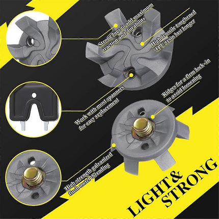 Golf Spikes Set Includes 30 Pcs Golf Studs Replacement Golf Studs Spanner Metal Thread Screw 6mm Dia Golf Spike too-xindaren.