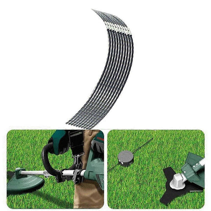 10 pcs For Bosch AFS 23-37 Lawn Mower Nylon Line Trimmer Line with Buckle F016800431.