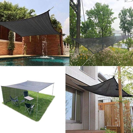 Sunshade Net 8 Brackets 85% Reinforced Thick Sun Sail, Windproof Net for Greenhouse with Eyelets, for Plant Protection/Greenhouse/Garden/Pergola (3x.