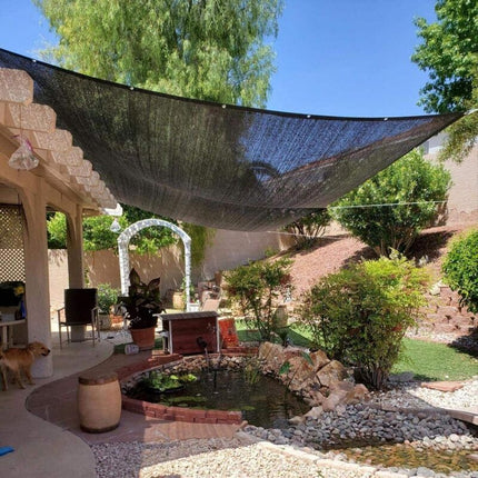 Sunshade Net 8 Brackets 85% Reinforced Thick Sun Sail, Windproof Net for Greenhouse with Eyelets, for Plant Protection/Greenhouse/Garden/Pergola (3x.