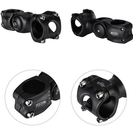 31.8 Adjustable Stem 110mm 0 60 Degree Adjustable Stem for Most Mountain Bike Road Bike, by DEBUNS.