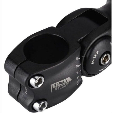 31.8 Adjustable Stem 110mm 0 60 Degree Adjustable Stem for Most Mountain Bike Road Bike, by DEBUNS.