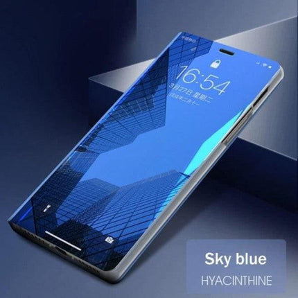 Full Body Protection Compatible with Samsung S21 FE Protection 360 Transparent Smart Case - Blue_max.
