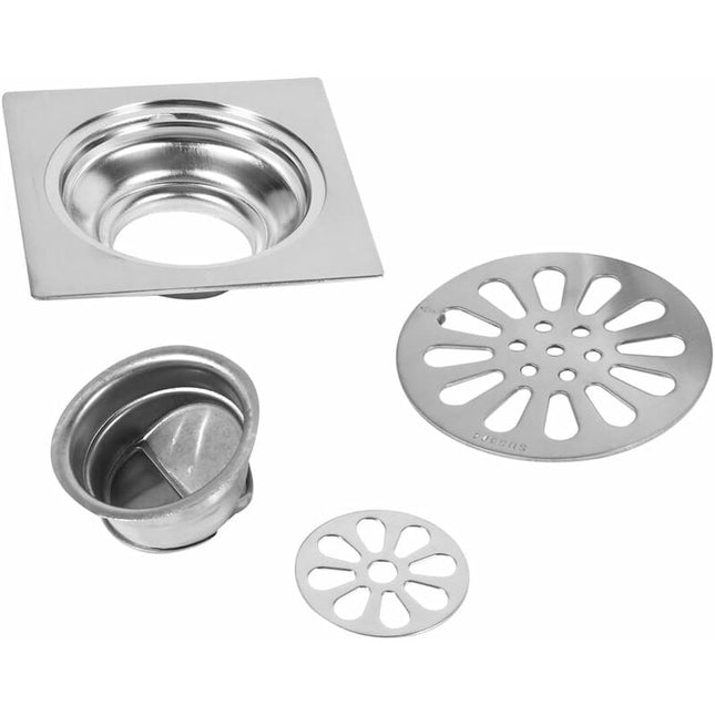 Thick Stainless Steel Floor Drain Anti-odor Square Shower Drain for Bathroom 100 100mm (Style : 3).
