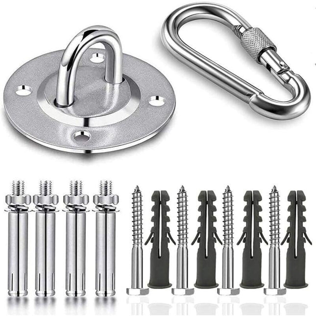 Stainless Steel Ceiling Mount, 500kg Capacity, 180° Rotation, Suspension.