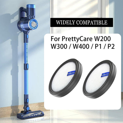 Replacement Filter for PrettyCare W200/W300/W400/P1/P2 Vacuum Cleaner, Washable..