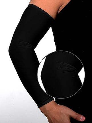 8-Pack Unisex UV Protective Arm Warmers for Cooling White Black Gray Blue, Ice Silk.