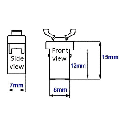 4pcs/set Replacement Car Sunglasses Holder Upper Console Latch for Most Trash Fk.