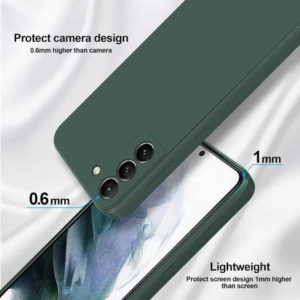 Samsung S23 Rubberized Matte Green Case Camera Protection Liquid - Green.