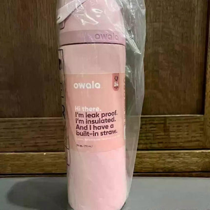 Owala 24/32oz Rose Quartz FreeSip Stainless Steel Water Bottle - Rosé Quartz Pink.
