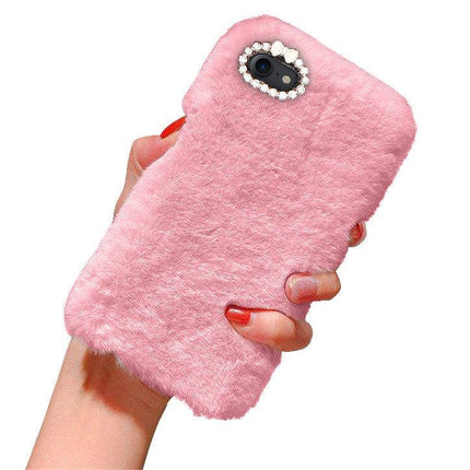 iPhone 7/8/SE (2020) & (2022) - Case/Mobile Case - Fluffy Fur Pink.