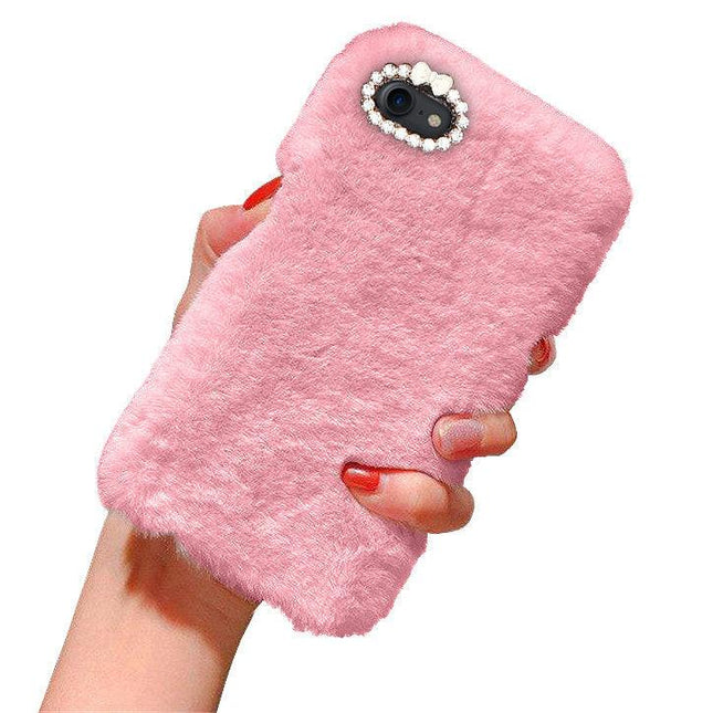 iPhone 7/8/SE (2020) & (2022) - Case/Mobile Case - Fluffy Fur Pink.