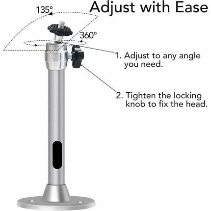 Projector Ceiling Mount, 3kg Load Capacity, 360° Rotation, 90° Tilt Angle, Ceiling and Wall Mount for Mini Projector - Made of Aluminum.