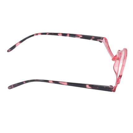 Makeup Glasses Lightweight Foldable Rotating Single Lens Women Magnifying Cosmetic Glasses, Pink, +3.00.