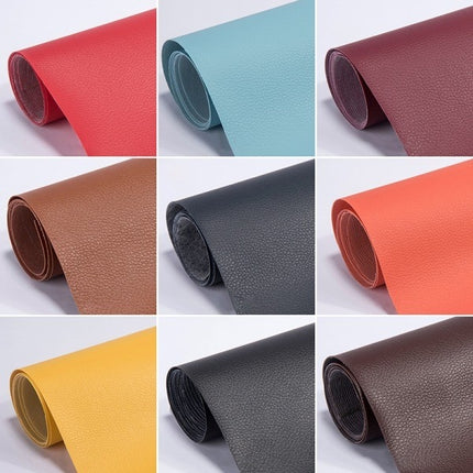 Self-Adhesive Leather Fix Repair Patch Stick Sofa Repairing Sub - Perfect Red 35*137CM.
