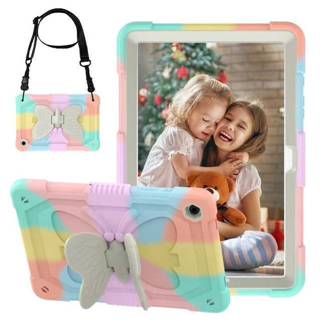 Butterfly Shockproof Hybrid Case Compatible with Samsung Galaxy Tab A9 Plus 463.