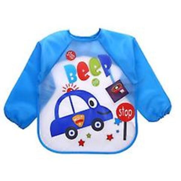 pcs bibs with sleeves, waterproof long sleeve bibs, unisex, for toddlers.
