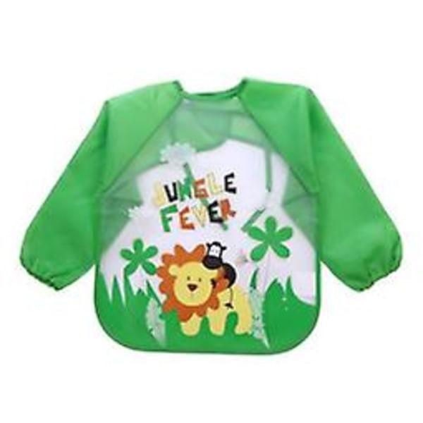 pcs bibs with sleeves, waterproof long sleeve bibs, unisex, for toddlers.
