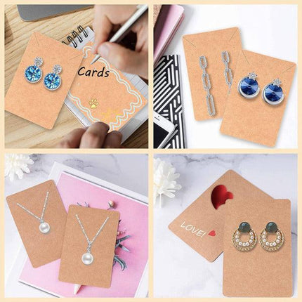 480pcs earring cards with plastic bag earring display cards for earring necklace display jewelry packaging.
