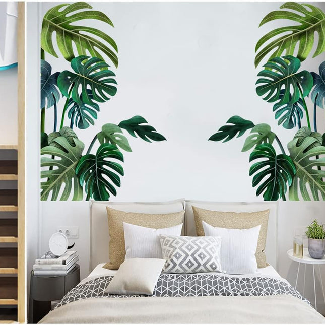 Green Plant Wall Sticker Tropical Wall Sticker, Plant Stickers, DIY.