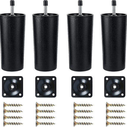 Plastic Sofa Legs, 4-Pack Replacement Sofa Legs Furniture Legs with Mounting Plates—yux.