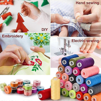 72 pcs Sewing Thread Set, 36 Colors Sewing Machine Threads, Pre-Wound Spools Sewing Thread Set, 365 Meters Per Spool.