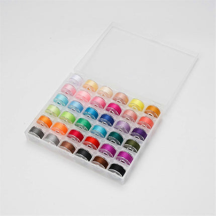 72 pcs Sewing Thread Set, 36 Colors Sewing Machine Threads, Pre-Wound Spools Sewing Thread Set, 365 Meters Per Spool.