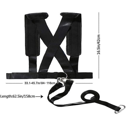 Sled Harness Tire Pull Harness Fitness Resistance Training Workout.