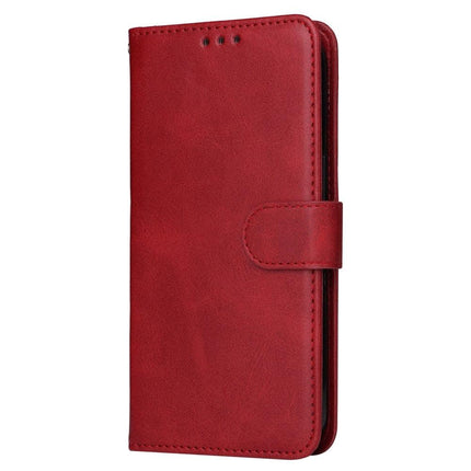 SKALO Samsung A55 5G PU Leather Wallet Case - Multiple Colors Red.