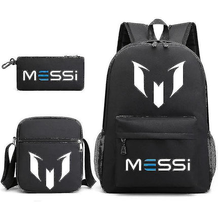 3pcs Football Messi Backpack Rucksack Women Men Travel Laptop Teenagers Molas Toes Sac Only Backpack- Perfet Only Backpack none_tfrf Only Backpack none.