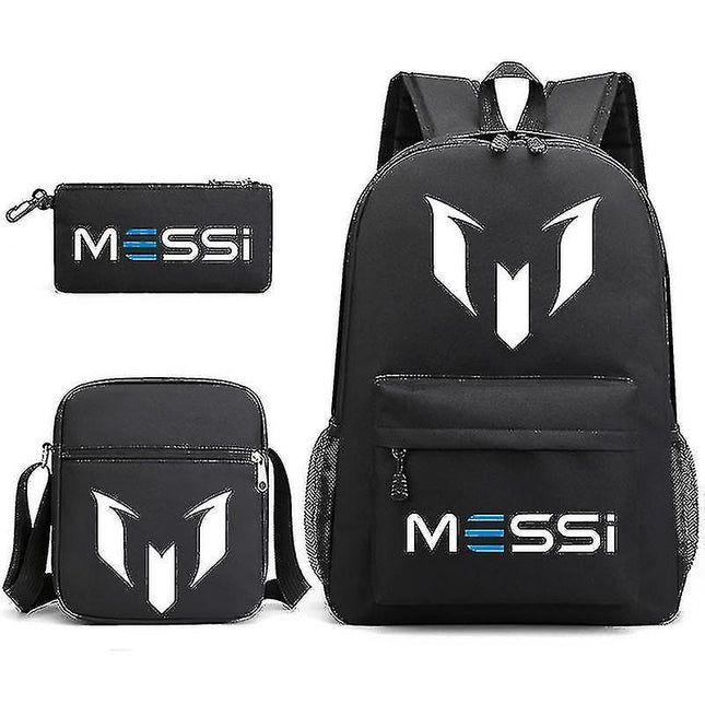 3pcs Football Messi Backpack Rucksack Women Men Travel Laptop Teenagers Molas Toes Sac Only Backpack- Perfet Only Backpack none_tfrf Only Backpack none.