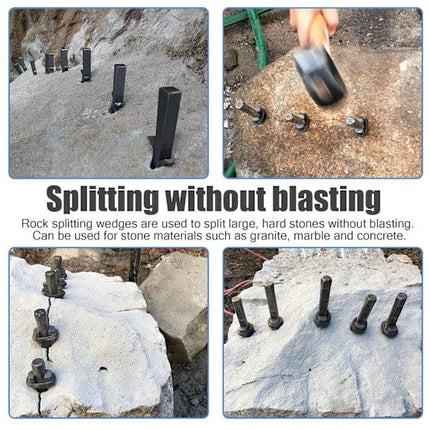 Wedge molds/Stone wedge for stone cracking 18 mm 5-pack.