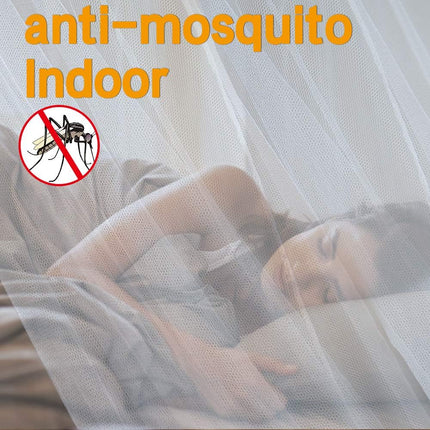 Mosquito net, large mosquito net with frame for king size bed, mosquito net for indoor and outdoor use (200 x 220 x 210 cm).