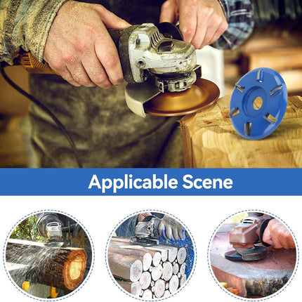 Wood router, wood milling, stump grinder angle grinder wood router 6 teeth chainsaw.