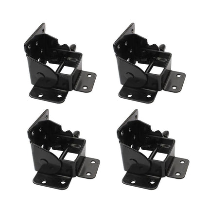 pcs Folding Table Hinge Furniture Leg Hinge Self-Locking Hinge Foldable Support Hinge Black M.