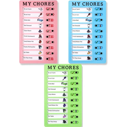 pcs checklist board - daily schedule to do list board memo - plastic chores chart with slider portable to do list for.