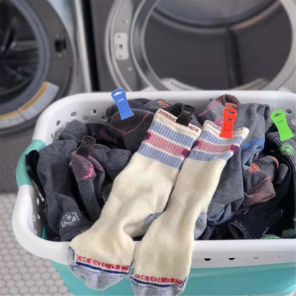 60 sock pins for washing machine and dryer, sock pins with hooks, sock holder washing machine, Dir.