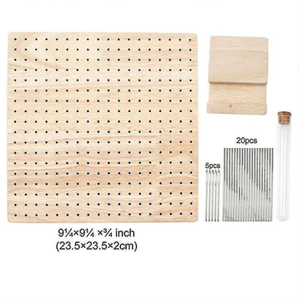 Boutique Wooden Crochet Blocking Board Knitting Blocking Mat with Bar Needles for Knitting & Crocheting.