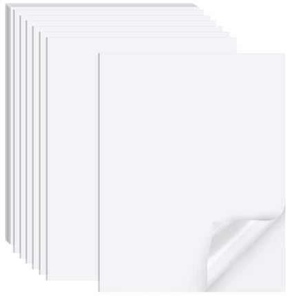 Printable Sticker Paper for Inkjet Printers, 50 Sheets A4 Matte Sticker Paper for Printers, Full Sheet Labels, Sticker Paper.