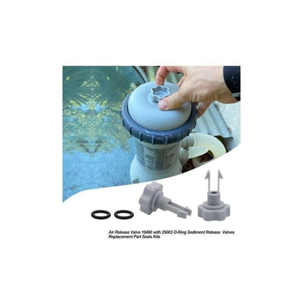 10460 Air Release Valve with O-Ring Replacement for Intex Filter Pumps 2811CA 2811EH 28121EH 10264.