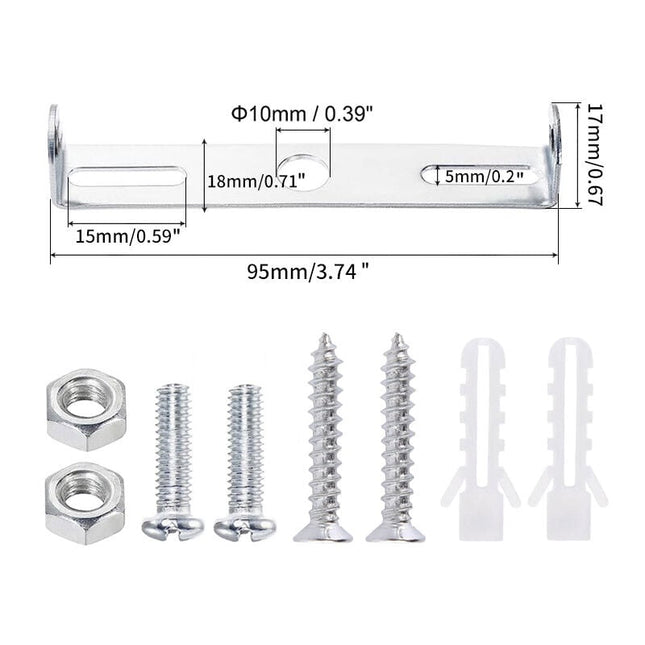 4-pack 95mm Ceiling Light Bracket - Compatible with Chandeliers & Pendant Lights - Holders & Accessories.