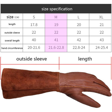 Thorn-proof gardening gloves for women, long gardening gloves, rose pruning gloves for women.