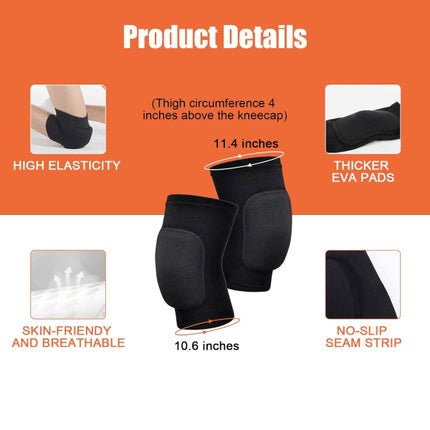 Volleyball Knee Pads & Arm Guards, Equipment with High Protection Plate Volleyball Knee Pads Thumb Hole Arm Guards for Women Teenage Girls Training.