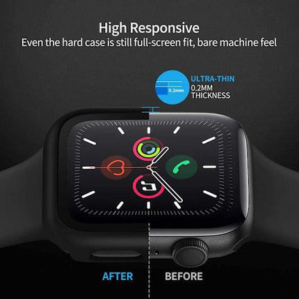 2-pack Black Screen Protector compatible with 45mm Watch - Compatible with Apple Watch Series 7/8/9 45mm.