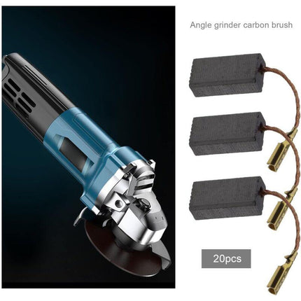 20pcs Carbon Brushes for Angle Grinder Compatible with Bosch Replacement Repair Power Tool Spare Part 15x8x5mm.