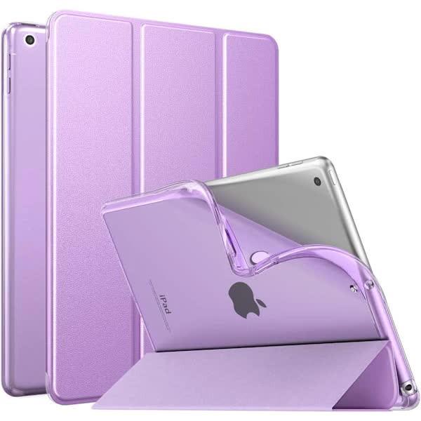 /NN/ Purple iPad 10.2 Case for iPad 9th Generation 2021/iPad 8th Generation 2020/iPad 7th Generation 2019 Soft Frosted Cover Slim Case with S.